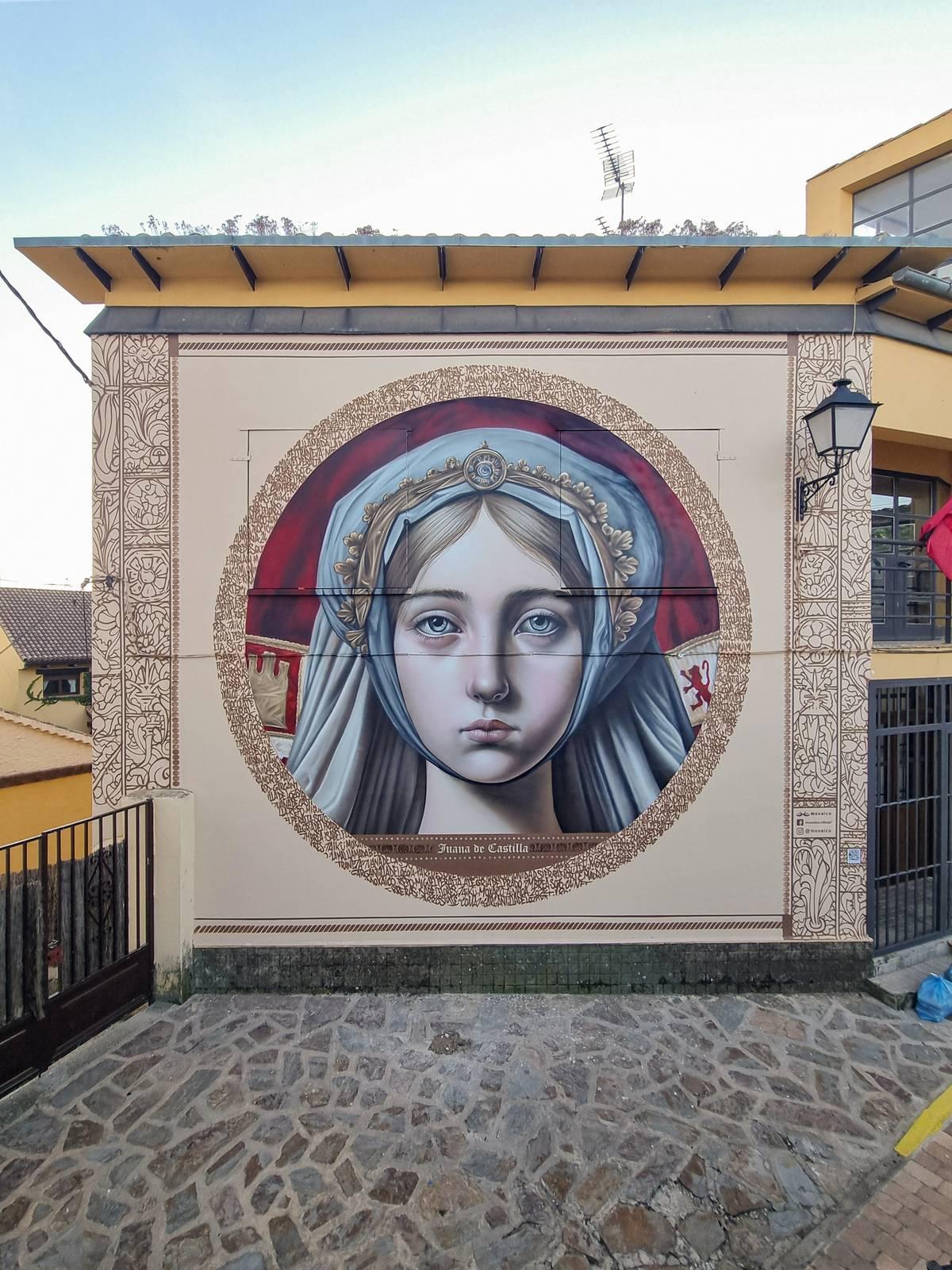 Mural Paredes que hablan Juana I de Castilla